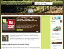 Tablet Screenshot of bigcreekgreenway.com